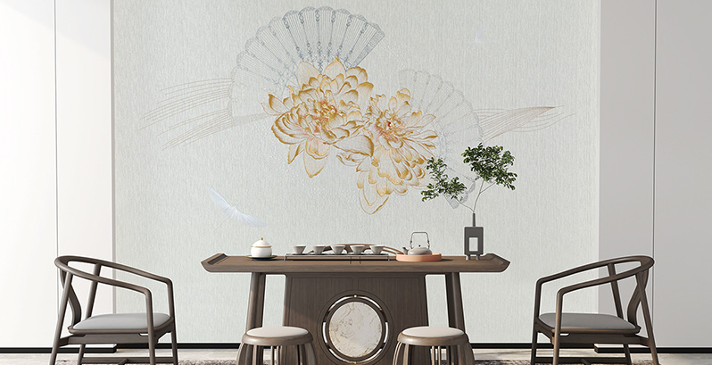 新中式艺术墙布